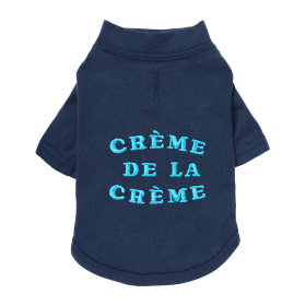 The Essential T-Shirt - Creme de la Cr?me (Color: Midnight Blue, size: small)