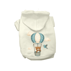 Up, Up & Away Balloon Adventure Hoodie (Color: White, size: XS)