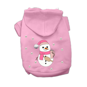 Pearl Frosty Snowman- Dog Hoodie (size: XS)