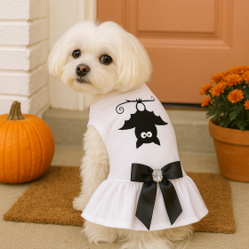 Upside-Down Bat Cameo Gala Dress (size: M)