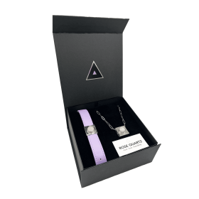 Lavender Rose Match Your Pet Gift Set (Color: Gold Color, size: S)