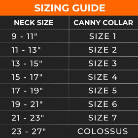Canny Collar (Color: Blue, size: 19"-21" - Size 6)