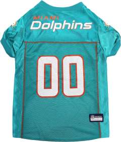 Miami Dolphins Pet Striped Jersey (size: MD)