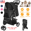 3 Wheels Pet Stroller Foldable Carrier Strolling Cart Travel Jogger Pet
