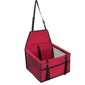 Dog Booster Car Seat Foldable Dog Booster Seat (Color: Red)