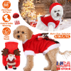 Pet Christmas Clothes Santa Claus Reindeer Antlers