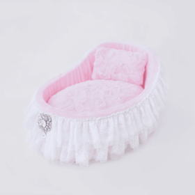 Crib Dog Bed (Color: Baby Doll, size: one size)